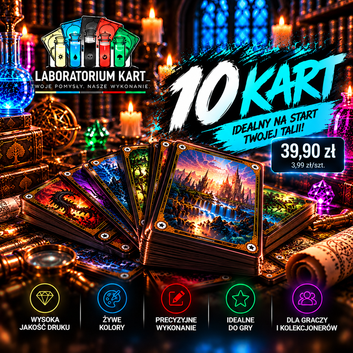🔥 Pakiet 10 Kart – Idealny na Start!